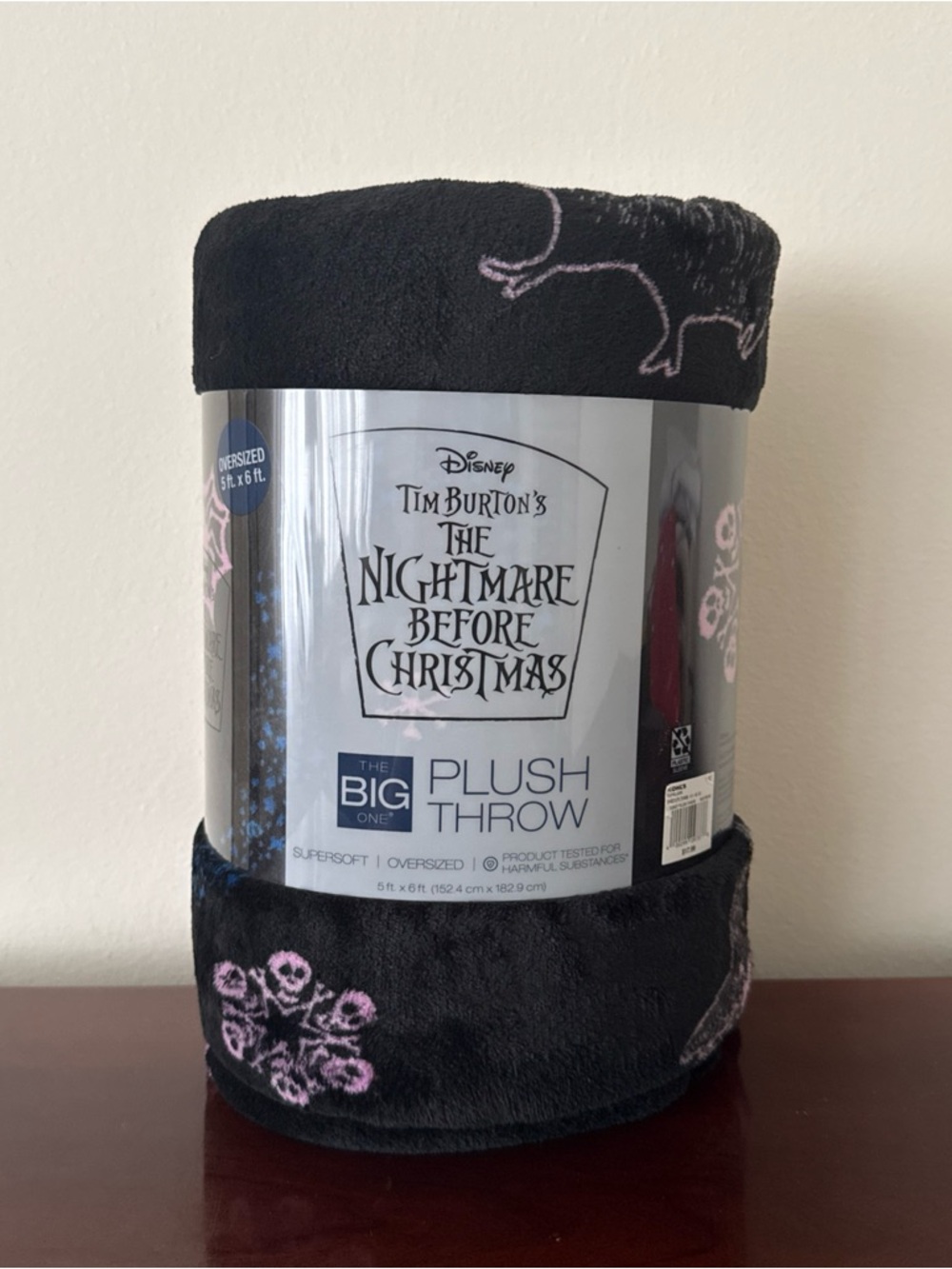 The Big One Oversized The Nightmare Before Christmas Plush Throw 5'x6'
